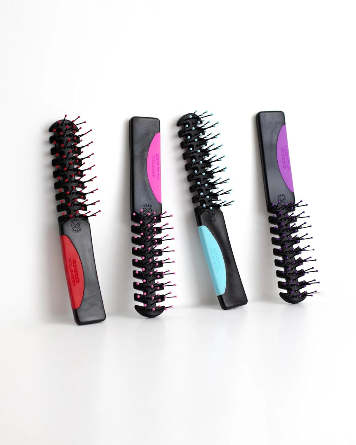 Cricket Static Free Volumizer Hair Brush - Styling, and Detangling All Hair Types, Long, Short, Thick, Thin, Curly, Straight, and Wavy, Happy Hair (Sky Blue)