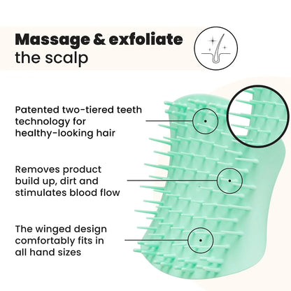 Tangle Teezer Scalp & Shampoo Brush to Exfoliate & Massage, Mint