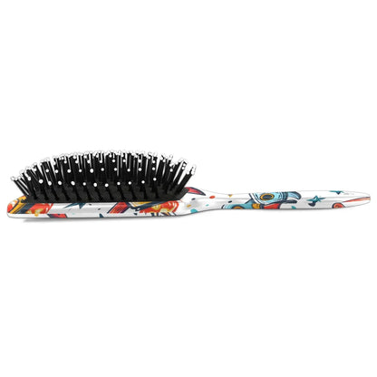 Personalized Cool-Rocket Detangler-Hair-Brush for Kids-Boys,Glides Through Tangles Comb,Custom Name Hair Brushes for All Hair Types Wet/Dry/Curly/Thick Hair,Dark Blue