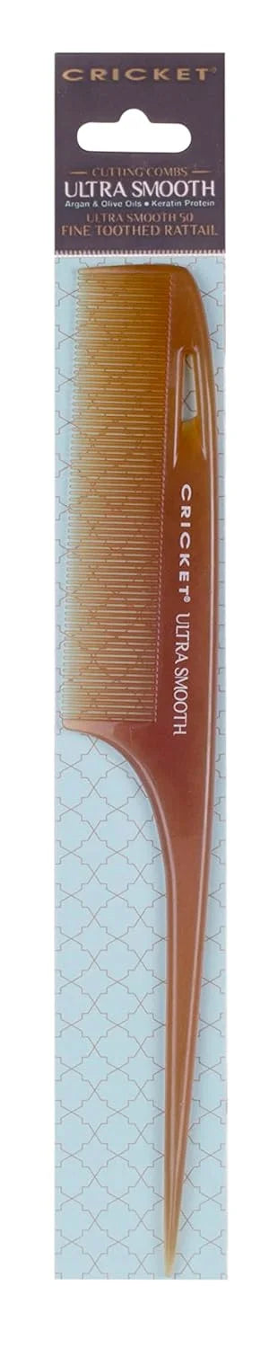Cricket Ultra Smooth Coconut Conditioning Comb – Infused with Coconut Oil & Keratin for Frizz-Free Shine and Hydration, Ideal for Mid-Length, Thick, and Textured Hair