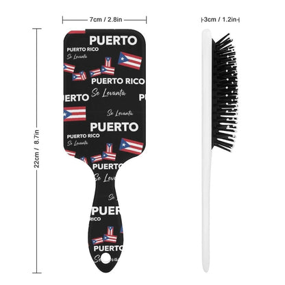 Women Girls Ladies Hair Brush Purple Black Buffalo Check Plaid Pattern, Paddle Brush for Detangling Scalp Massage, Cushion Hairbrush for Long Thick Curly Hair