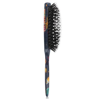 Personalized Cool-Rocket Detangler-Hair-Brush for Kids-Boys,Glides Through Tangles Comb,Custom Name Hair Brushes for All Hair Types Wet/Dry/Curly/Thick Hair,Dark Blue