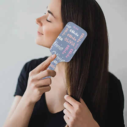 Personalized Name Hair Brush Detangler Brush Gifts for Women Man Custom Detangler-Hair-Brush Kids-Toddler-Girls for Travel All Hair Types