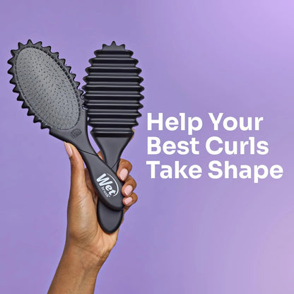 Wet Brush Curl Shaper Detangler Brush, Purple, Made for Women, Men & Kids