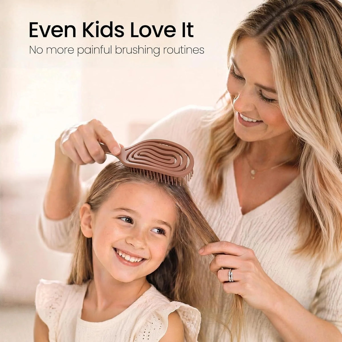 AIMIKE Vented Hair Brush for Fine Thin Hair, Gentle Detangler for Women