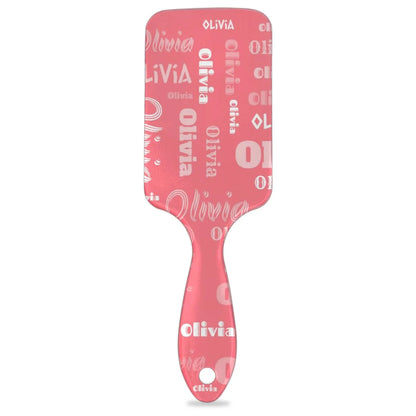 Personalized Name Hair Brush Detangler Brush Gifts for Women Man Custom Detangler-Hair-Brush Kids-Toddler-Girls for Travel All Hair Types