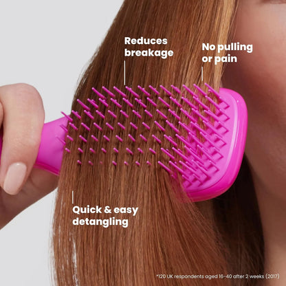 Tangle Teezer Ultimate Detangler Mini Hair Brush, Pink & Mint
