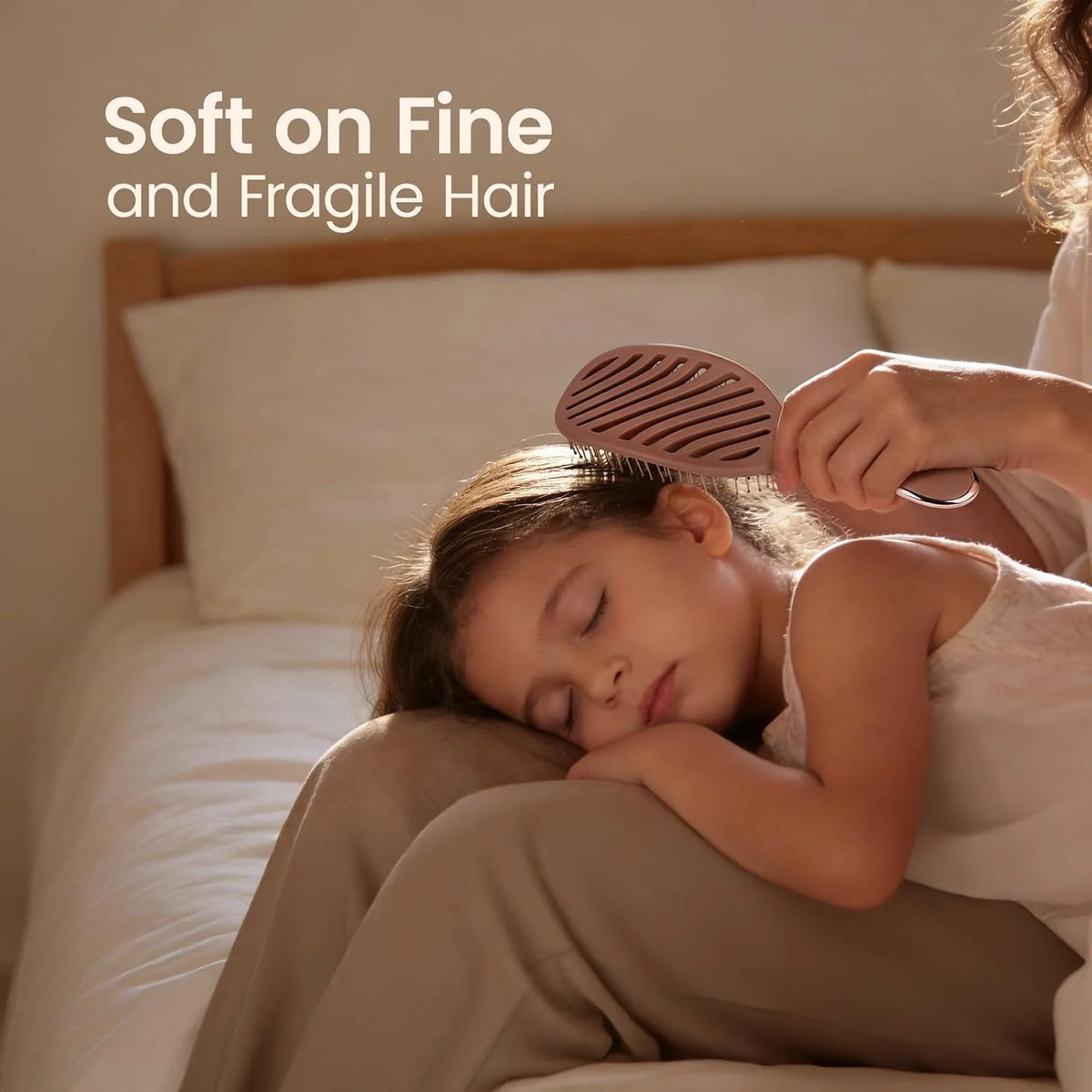 AIMIKE Paddle Hairbrush for Women & Kids Fine Hair, Wet & Dry