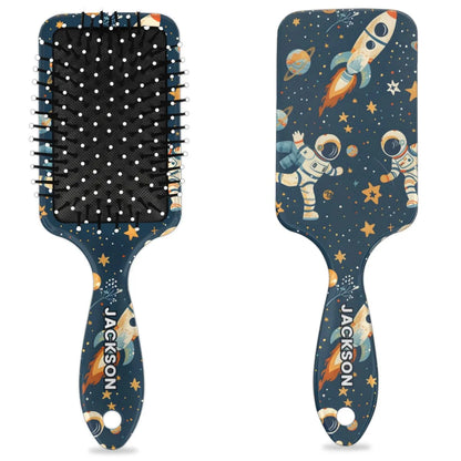 Personalized Cute Car Detangler-Hair-Brush for Kids Boys,Glides Through Tangles Comb,Custom Name Hair Brushes for All Hair Types Wet/Dry/Curly/Thick Hair,White 2