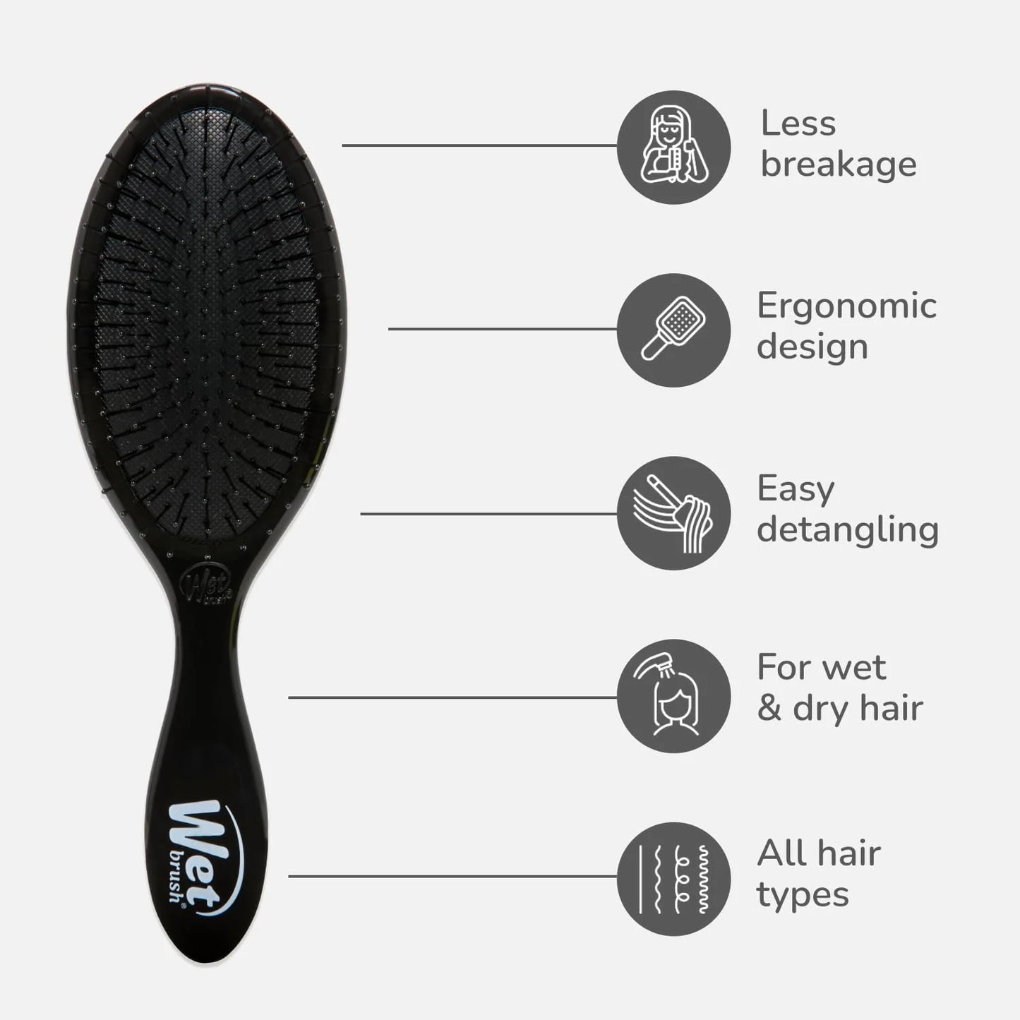 Wet Brush Original Detangler Hair Brush,Amazon Exclusive Aqua-Ultra-Soft IntelliFlex Bristles-Detangling Hairbrush Glides Through Tangles-All_Hair Types(Wet&Dry Hair)-Women & Men,2 Count (Pack of 12)