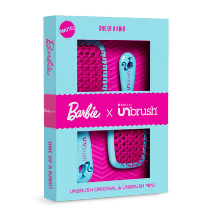 FHI Heat UNbrush Barbie Detangling Brush Duo - Style Icon - Yellow
