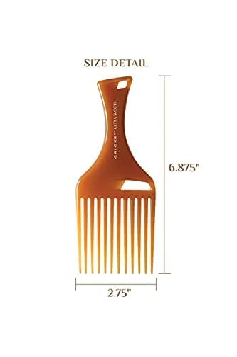 Cricket Ultra Smooth Coconut Conditioning Comb – Infused with Coconut Oil & Keratin for Frizz-Free Shine and Hydration, Ideal for Mid-Length, Thick, and Textured Hair