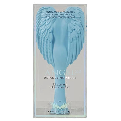 Detangling Hair Brush - Anti Static Angel Wing Hair Brush with Soft & Flexible Bristle for Straight & Wavy Hair - Tangle Angel Hair Detangler Brushes for Blow Drying & Shower - Two Tone Lilac Ivory