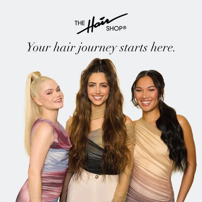 The Hair Shop Light Blue Loop Brush - Salon Professional Grade with Ergonomic Design - Safe Detangler Tool for 100% Remy Human and Synthetic Hair Extensions and Wigs (Light Blue)