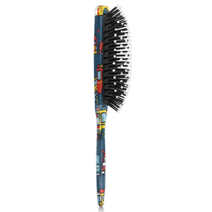 Personalized Cool-Rocket Detangler-Hair-Brush for Kids-Boys,Glides Through Tangles Comb,Custom Name Hair Brushes for All Hair Types Wet/Dry/Curly/Thick Hair,Dark Blue