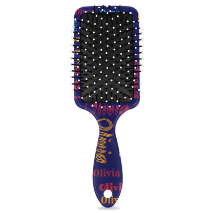 Personalized Name Hair Brush Detangler Brush Gifts for Women Man Custom Detangler-Hair-Brush Kids-Toddler-Girls for Travel All Hair Types