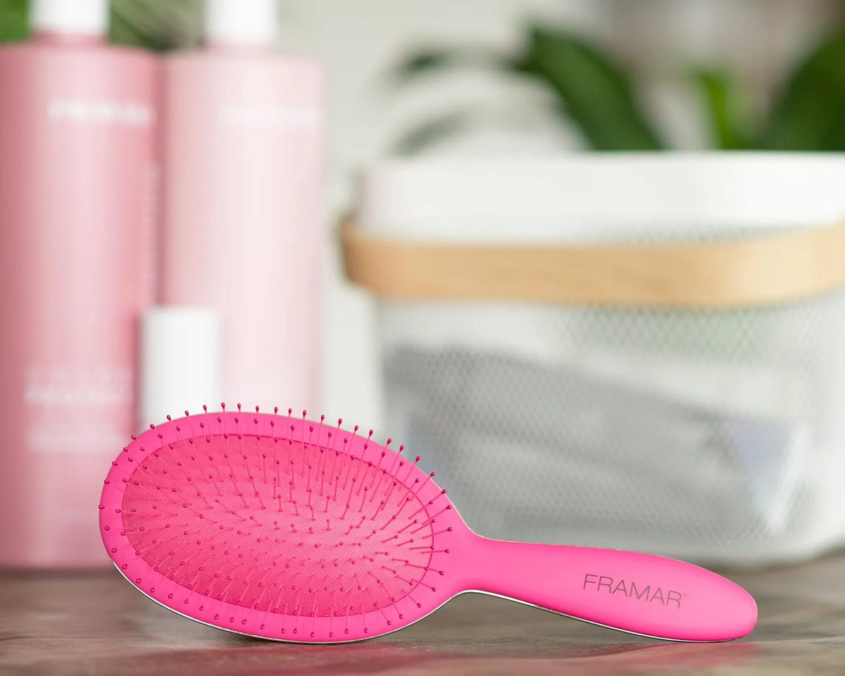 FRAMAR Wet Hair Brush Detangler, Detangling Hairbrush For Women – Giraffe