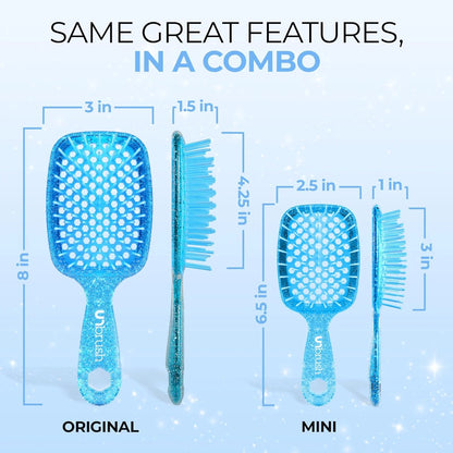FHI Heat UNbrush Detangling Brush Combo Pack - Original + Mini