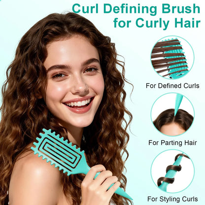 Curly Hair Brush, Curl Brush For Wet & Dry Hair,Curl Defining For Women&Men