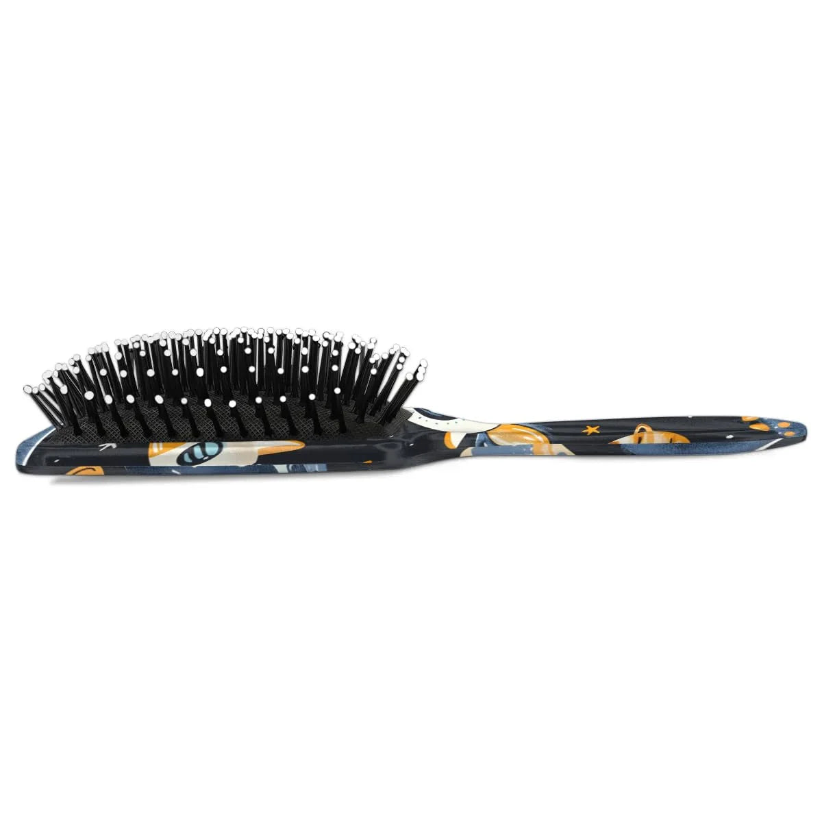 Personalized Cool-Rocket Detangler-Hair-Brush for Kids-Boys,Glides Through Tangles Comb,Custom Name Hair Brushes for All Hair Types Wet/Dry/Curly/Thick Hair,Dark Blue