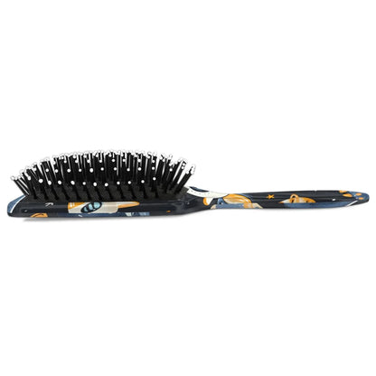 Personalized Cool-Rocket Detangler-Hair-Brush for Kids-Boys,Glides Through Tangles Comb,Custom Name Hair Brushes for All Hair Types Wet/Dry/Curly/Thick Hair,Dark Blue
