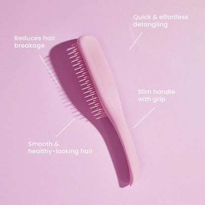 Tangle Teezer Ultimate Detangler Brush for Wet & Dry Hair, Eliminates Knots & Reduces Breakage for Straight to Wavy Hair Types, Rosebud Pink