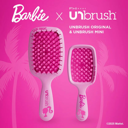 FHI Heat UNbrush Barbie Detangling Brush Duo - Style Icon - Yellow