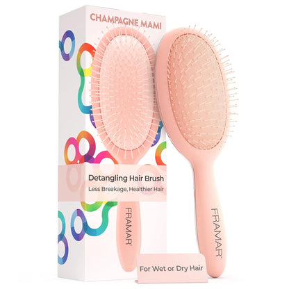 FRAMAR Wet Hair Brush Detangler, Detangling Hairbrush For Women – Giraffe