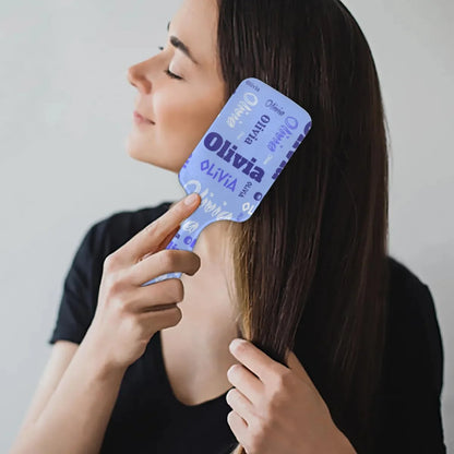 Personalized Name Hair Brush Detangler Brush Gifts for Women Man Custom Detangler-Hair-Brush Kids-Toddler-Girls for Travel All Hair Types