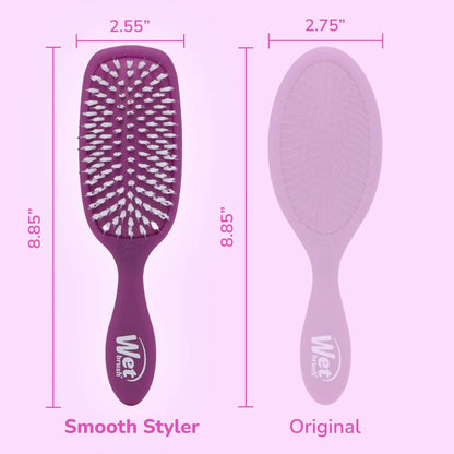 Wet Brush Shine Enhancer Hair Brush, Pink - Exclusive Ultra-soft IntelliFlex Bristles - Natural Boar Bristles Leave Hair Shiny And Smooth For All - For Women, Men, Wet And Dry Hair
