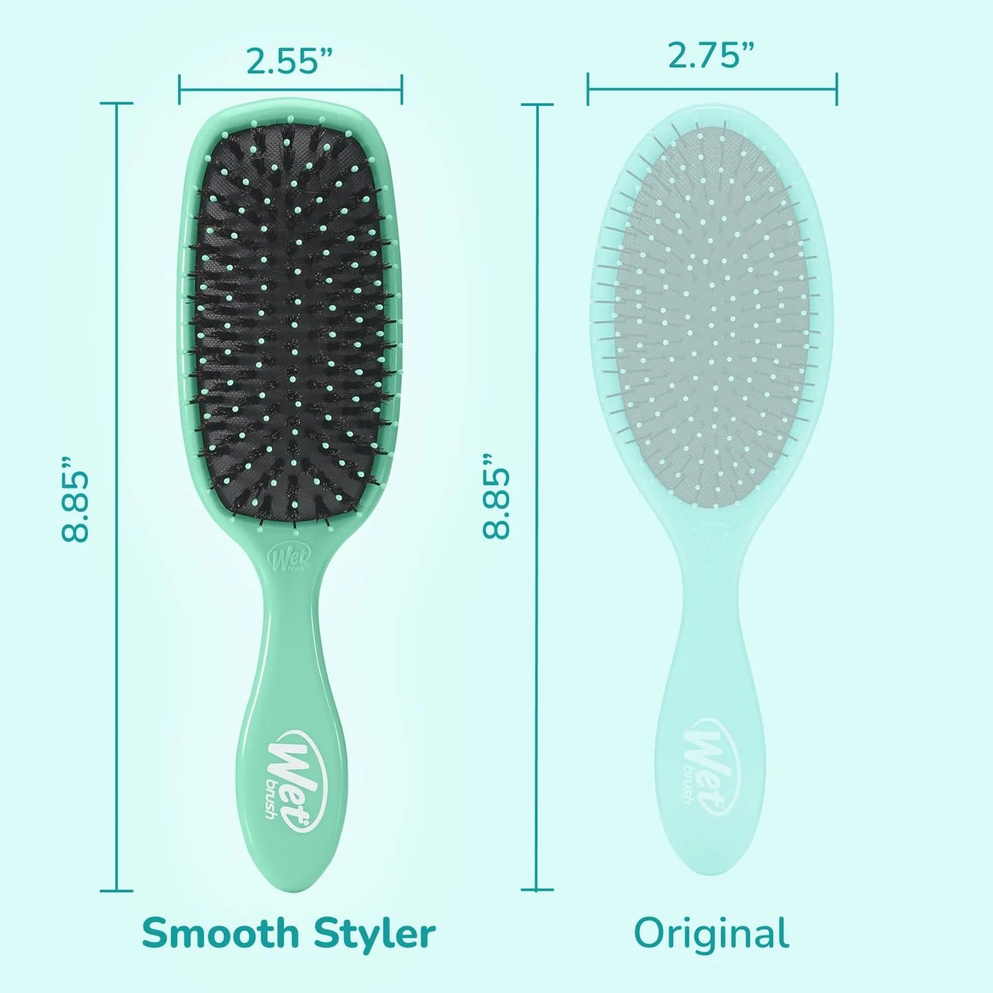 Wet Brush Shine Enhancer Hair Brush, Pink - Exclusive Ultra-soft IntelliFlex Bristles - Natural Boar Bristles Leave Hair Shiny And Smooth For All - For Women, Men, Wet And Dry Hair