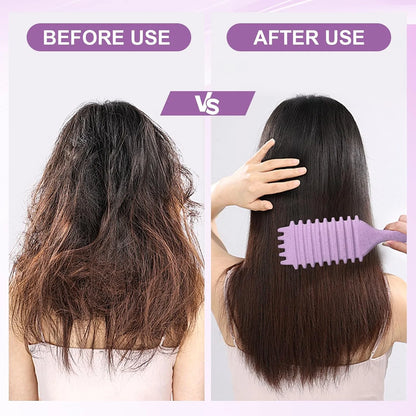 Candy Brush,Curly Hair Brush,Curl Defining Brush,Shaping and Defining Curls for Women Hair Brush for Combing and Shaping,Reduce Pulling and Curl Separation For Defined Curls(Purple)