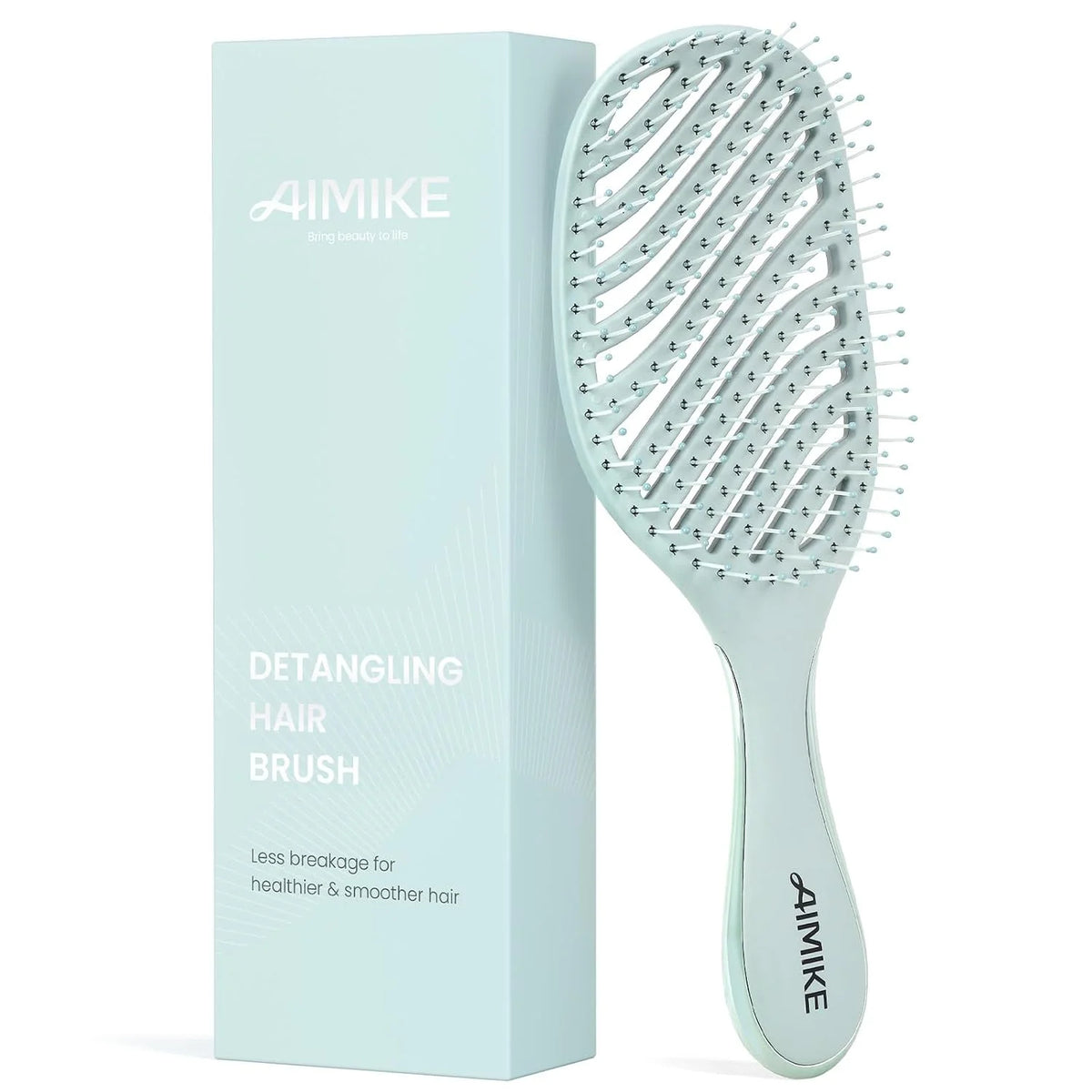 AIMIKE Paddle Hairbrush for Women & Kids Fine Hair, Wet & Dry