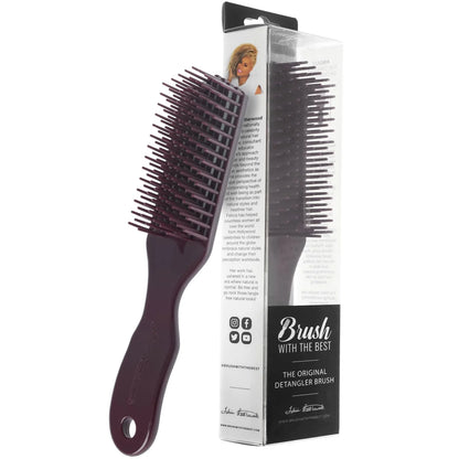 Yellow Detangler Brush by Felicia Leatherwood - For Kinky, Curly, Wavy 4c or Straight Hair - Tame Your Tangles Smooth Your Coils - Pain Free for All Ages