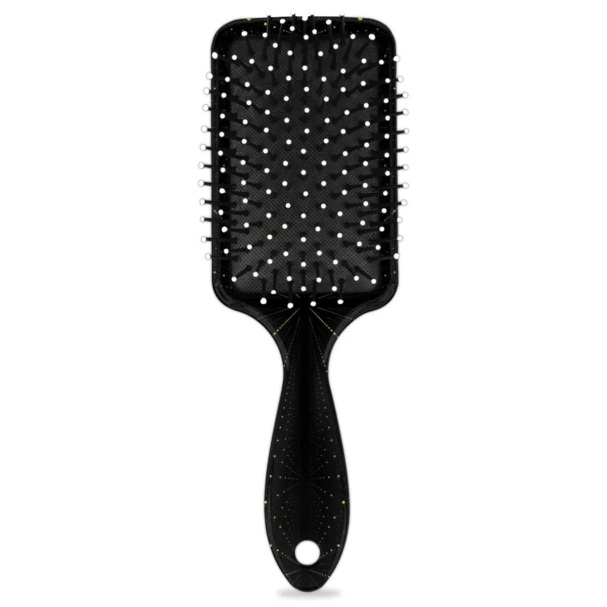 Personalized-Kids-Hair-Brush for Boy Girls Custom Gift Detangler Brush Soft Bristle Hair Brushes Travel Hair Brush for All Hair Types Christmas Hallowmas Spider Web Sliver Dot