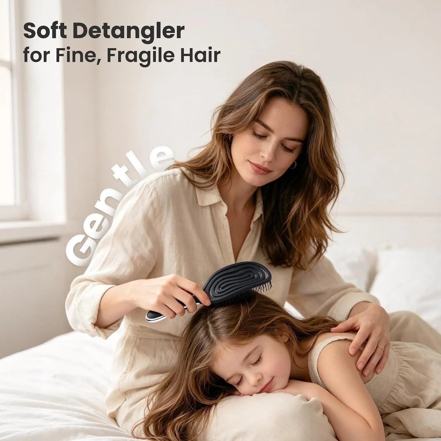 AIMIKE Spiral Hairbrush for Fine Hair, Wet Detangler Brush for Women & Kids