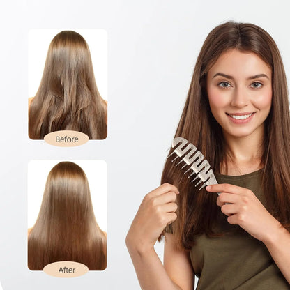 Ecoed Hair brush, Vented Detangling Brush, Quickly Detangles and Smooths hair for Curly, Thick, and Straight Hair, Hair Brush for Women and Men, Blue, Eco Friendly, Sustainable Material