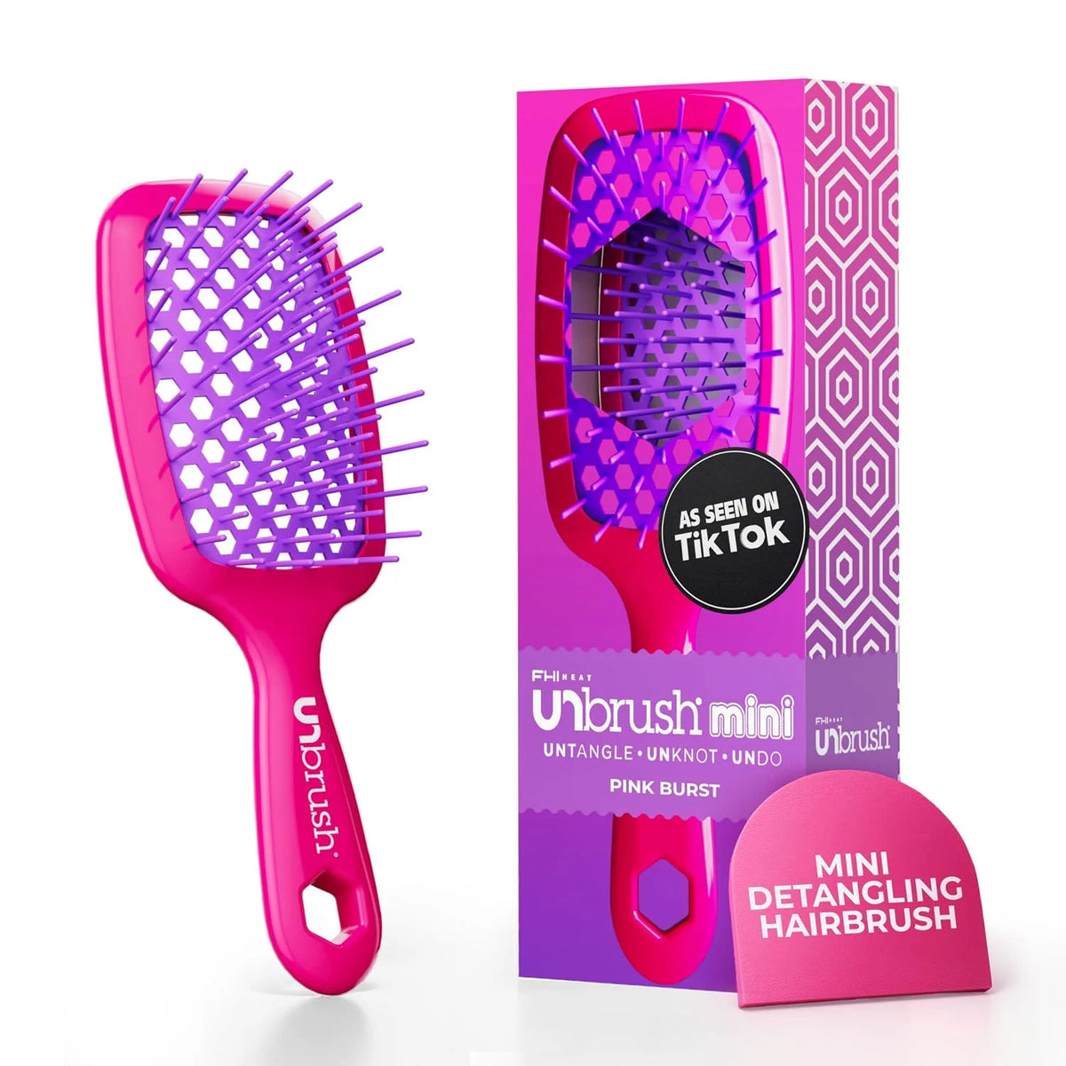 FHI Heat UNbrush Mini Detangling Brush for Wet & Dry Hair