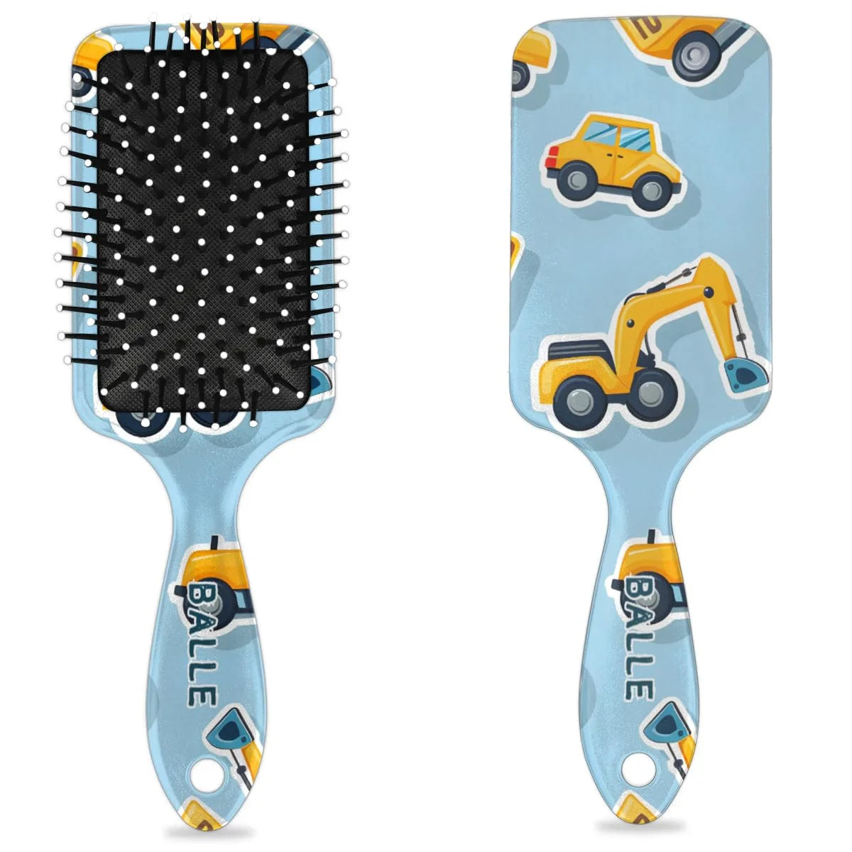 Personalized Cool-Rocket Detangler-Hair-Brush for Kids-Boys,Glides Through Tangles Comb,Custom Name Hair Brushes for All Hair Types Wet/Dry/Curly/Thick Hair,Dark Blue