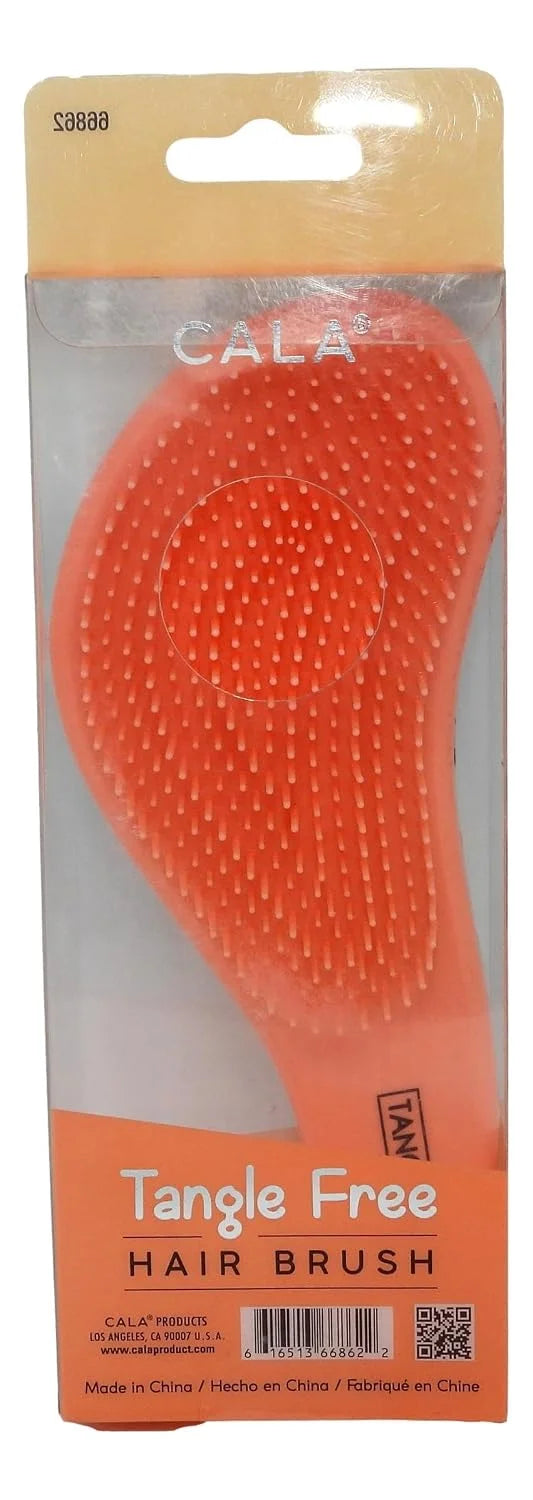 CALA Tangle-Free Hair Brush Daydream Fox, Ergonomic Palm Detangling Brush for Wet or Dry Hair, Minimizes Breakage & Cuticle Damage, Adds Shine, All Hair Types