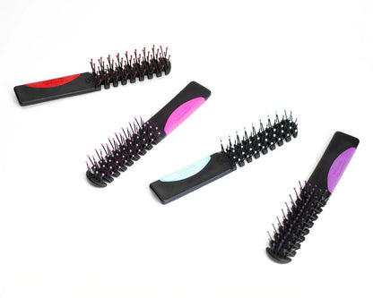 Cricket Static Free Volumizer Hair Brush - Styling, and Detangling All Hair Types, Long, Short, Thick, Thin, Curly, Straight, and Wavy, Happy Hair (Sky Blue)