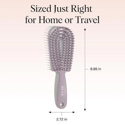 Kitsch Flexi Flow Detangler Brush, Hair Brushes For Women - Black