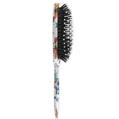 Personalized Cool-Rocket Detangler-Hair-Brush for Kids-Boys,Glides Through Tangles Comb,Custom Name Hair Brushes for All Hair Types Wet/Dry/Curly/Thick Hair,Dark Blue