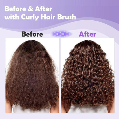 ABOYOY Curl Defining Brush with Side Gear for Curly Hair, Detangling & Styling Brush for Women Men, Lightweight Ergonomic Candy Brush Works on Wet or Dry Hair(green)