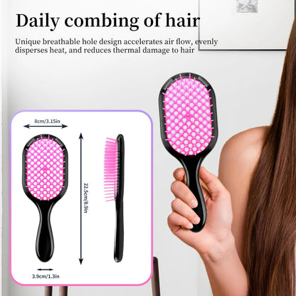 Detangling Brush,1 Pack Detangler Brush, Gentle & Effective Detangling on Wet or Dry Fragile Hair Types,Ultra-light, Detangling Brsuh ventilated and antistatic hairbrush (green1)