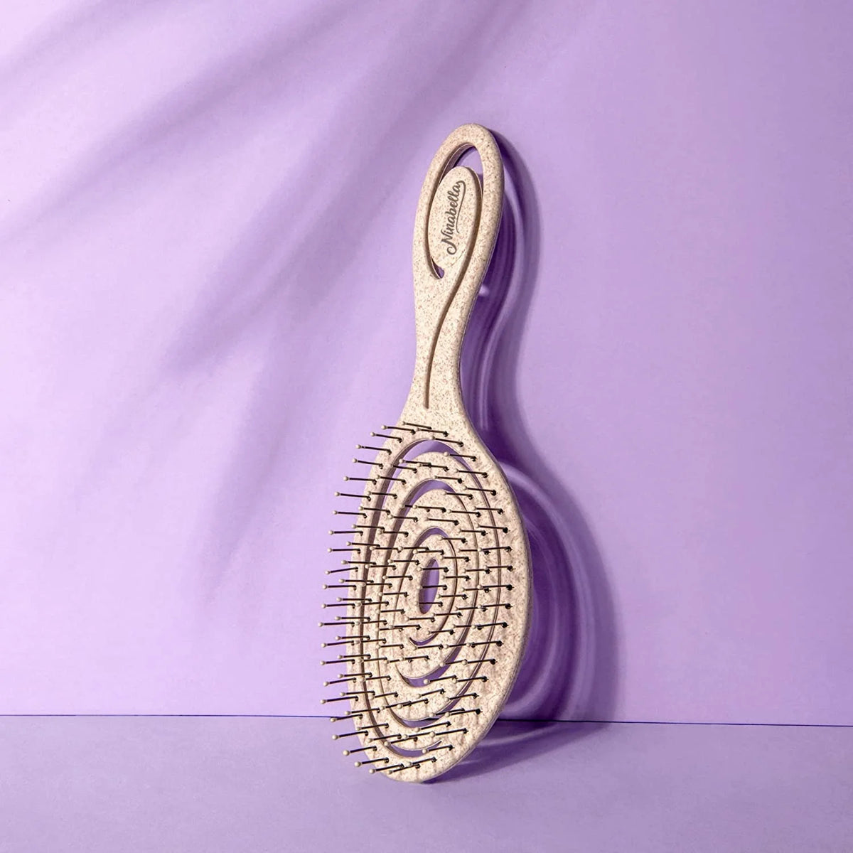 Ninabella Detangler Brush - No Tangle Hair Brush for Women, Fine, Thick and Long Hair - Hairbrush for Wet and Dry Hair, Gentle on the Scalp - Elegant Black