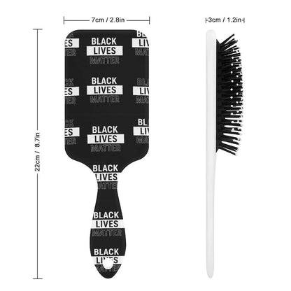 Air-Cushion Comb Black Gold Glitter Cheetah Leopard Print, Smooth Hair Salon Anti-Knotting Fluffy, For Long Thick Curly Hair, 1 Pack
