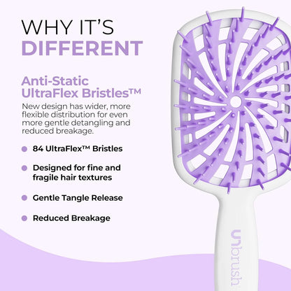 FHI Heat UNbrush Plus Ultra-Light Detangling Brush for Fine & Fragile Hair