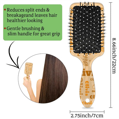 Personalized Name Hair Brush Detangler Brush Gifts for Women Man Custom Detangler-Hair-Brush Kids-Toddler-Girls for Travel All Hair Types