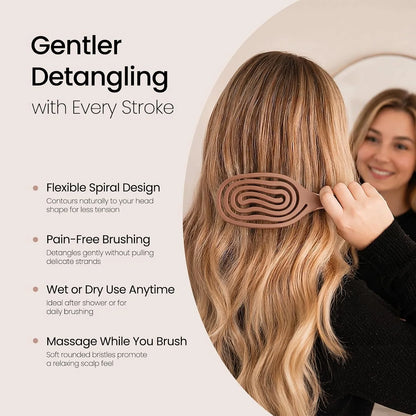 AIMIKE Vented Hair Brush for Fine Thin Hair, Gentle Detangler for Women